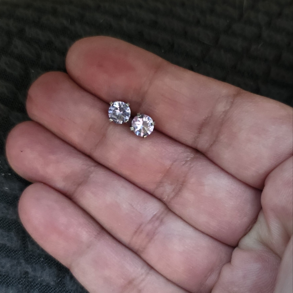 James Avery Amethyst Birthstone Stud Earring